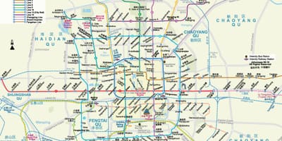 პეკინი mtr რუკა